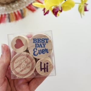 Wooden stamp set